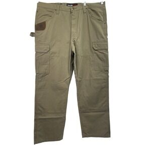 WRANGLER RIGGS Men 40x30 Brown Ripstop Carpenter Pant (CC16) NW/OTs